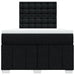 Pat box spring cu saltea, negru, 120x200 cm, textil - WALTI WALTI