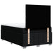 Pat box spring cu saltea, negru, 120x200 cm, textil - WALTI WALTI