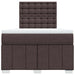 Pat box spring cu saltea, maro închis, 120x200 cm, textil - WALTI WALTI