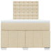 Pat box spring cu saltea, crem, 120x200 cm, textil - WALTI WALTI