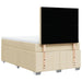 Pat box spring cu saltea, crem, 120x200 cm, textil - WALTI WALTI