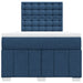 Pat box spring cu saltea, albastru, 120x200 cm, textil - WALTI WALTI