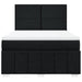 Pat box spring cu saltea, negru, 140x190 cm, textil - WALTI WALTI