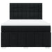 Pat box spring cu saltea, negru, 140x190 cm, textil - WALTI WALTI