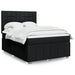 Pat box spring cu saltea, negru, 140x190 cm, textil - WALTI WALTI