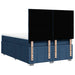 Pat box spring cu saltea, albastru, 140x200 cm, textil - WALTI WALTI