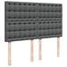 Pat box spring cu saltea, gri închis, 140x190 cm, textil - WALTI WALTI