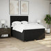 Pat box spring cu saltea, negru, 140x190 cm, textil - WALTI WALTI