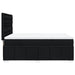 Pat box spring cu saltea, negru, 140x190 cm, textil - WALTI WALTI