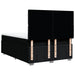 Pat box spring cu saltea, negru, 140x190 cm, textil - WALTI WALTI