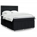 Pat box spring cu saltea, negru, 140x190 cm, textil - WALTI WALTI