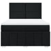 Pat box spring cu saltea, negru, 140x200 cm, textil - WALTI WALTI