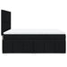 Pat box spring cu saltea, negru, 140x200 cm, textil - WALTI WALTI