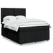 Pat box spring cu saltea, negru, 140x200 cm, textil - WALTI WALTI