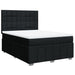 Pat box spring cu saltea, negru, 140x200 cm, textil - WALTI WALTI