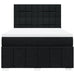 Pat box spring cu saltea, negru, 140x200 cm, textil - WALTI WALTI