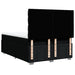 Pat box spring cu saltea, negru, 140x200 cm, textil - WALTI WALTI