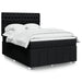 Pat box spring cu saltea, negru, 140x200 cm, textil - WALTI WALTI