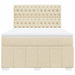 Pat continental cu saltea, crem, 140x200 cm, material textil - WALTI WALTI