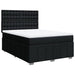 Pat box spring cu saltea, negru, 140x200 cm, textil - WALTI WALTI