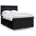 Pat box spring cu saltea, negru, 140x200 cm, textil - WALTI WALTI