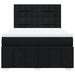Pat box spring cu saltea, negru, 160x200 cm, textil - WALTI WALTI