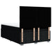 Pat box spring cu saltea, negru, 160x200 cm, textil - WALTI WALTI