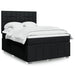 Pat box spring cu saltea, negru, 160x200 cm, textil - WALTI WALTI
