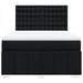 Pat box spring cu saltea, negru, 160x200 cm, textil - WALTI WALTI