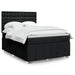 Pat box spring cu saltea, negru, 160x200 cm, textil - WALTI WALTI