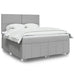 Pat continental, gri deschis, 180x200 cm, material textil - WALTI WALTI