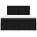 Pat box spring cu saltea, negru, 180x200 cm, catifea - WALTI WALTI