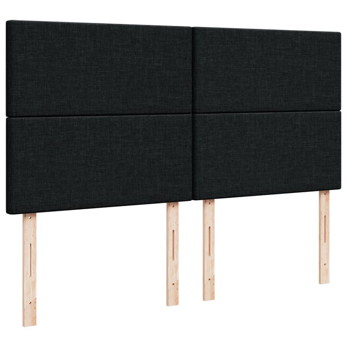 Pat box spring cu saltea, negru, 180x200 cm, catifea - WALTI WALTI