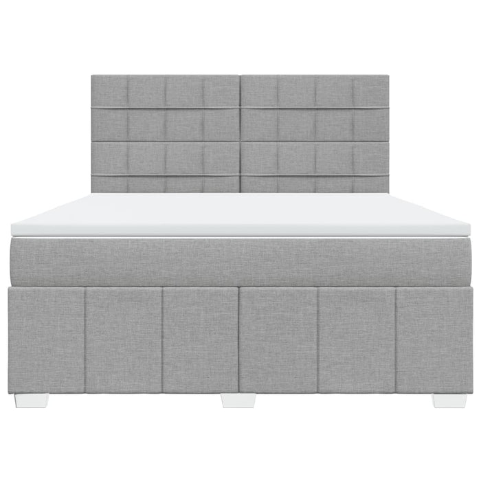Pat continental, gri deschis, 180x200 cm, material textil - WALTI WALTI