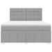 Pat continental, gri deschis, 180x200 cm, material textil - WALTI WALTI