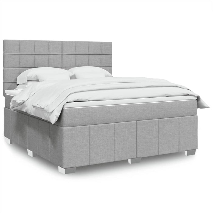 Pat continental, gri deschis, 180x200 cm, material textil - WALTI WALTI