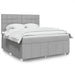 Pat continental, gri deschis, 180x200 cm, material textil - WALTI WALTI