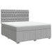 Pat continental, gri deschis, 180x200 cm, material textil - WALTI WALTI