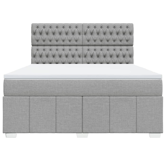 Pat continental, gri deschis, 180x200 cm, material textil - WALTI WALTI