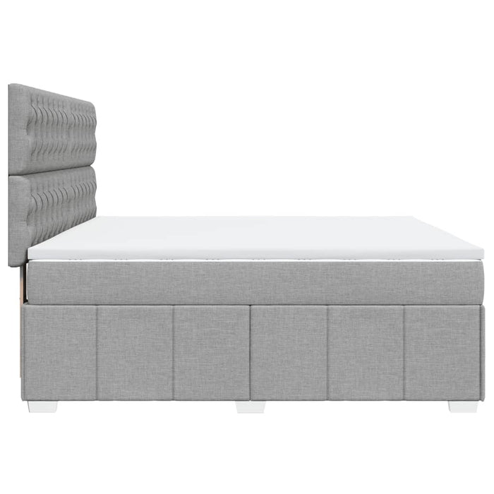 Pat continental, gri deschis, 180x200 cm, material textil - WALTI WALTI