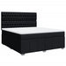 Pat box spring cu saltea, negru, 180x200 cm, catifea - WALTI WALTI