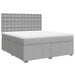 Pat continental, gri deschis, 180x200 cm, material textil - WALTI WALTI
