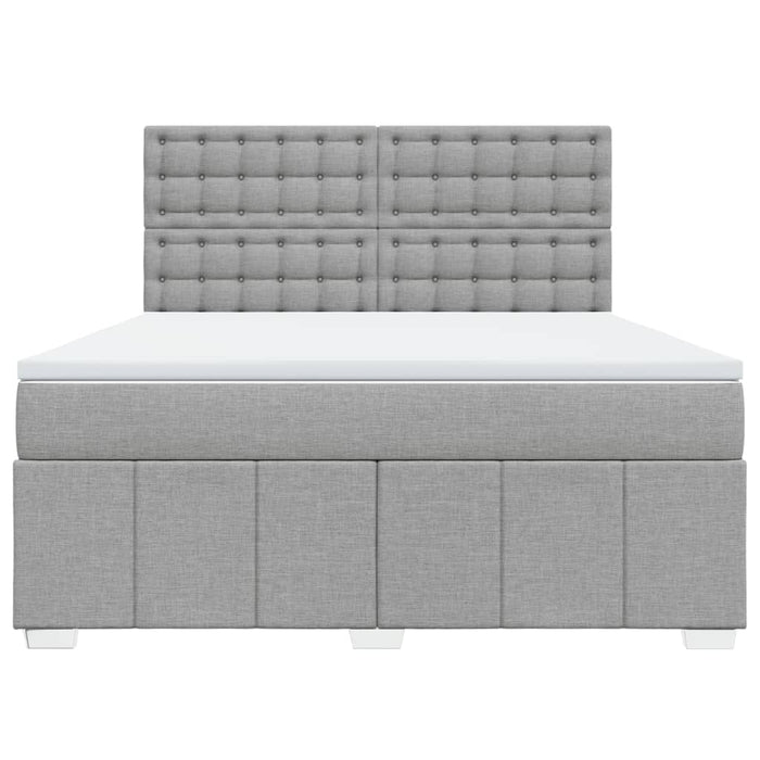 Pat continental, gri deschis, 180x200 cm, material textil - WALTI WALTI