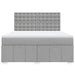 Pat continental, gri deschis, 180x200 cm, material textil - WALTI WALTI