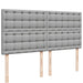 Pat continental, gri deschis, 180x200 cm, material textil - WALTI WALTI