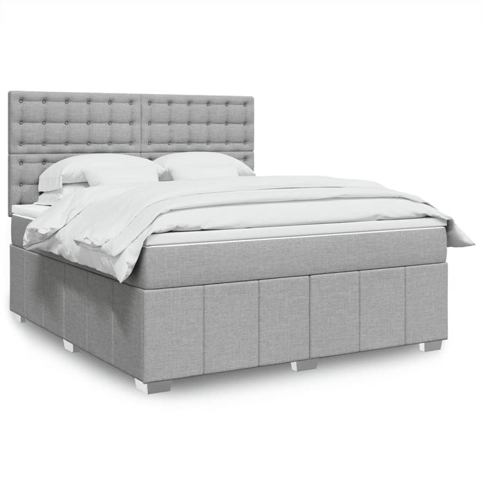 Pat continental, gri deschis, 180x200 cm, material textil - WALTI WALTI