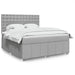 Pat continental, gri deschis, 180x200 cm, material textil - WALTI WALTI