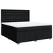 Pat box spring cu saltea, negru, 180x200 cm, catifea - WALTI WALTI