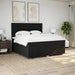 Pat box spring cu saltea, negru, 180x200 cm, catifea - WALTI WALTI