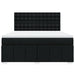 Pat box spring cu saltea, negru, 180x200 cm, catifea - WALTI WALTI